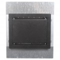 FSR PWB-450-BLK Large Format Wall box with 4 AC and 3 1-Gang plates & 1 IPS- (Door Finish-Black)